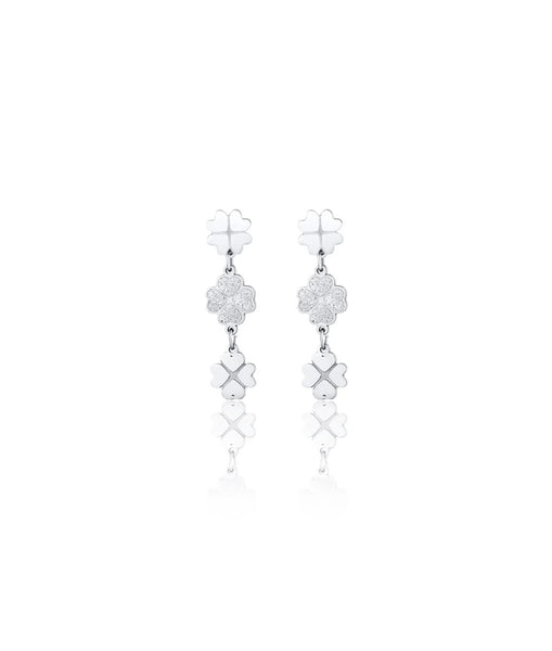 orecchini quadrifoglio glitter ok1077