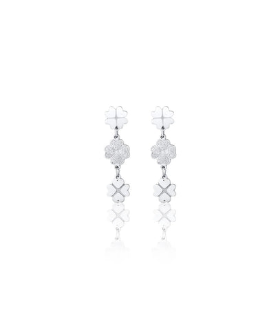 orecchini quadrifoglio glitter ok1077