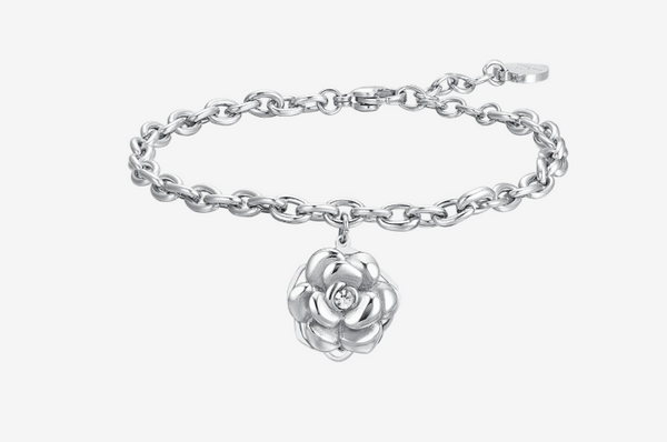 Bracciale donna in acciaio rosa girevole Luca Barra - BK2742