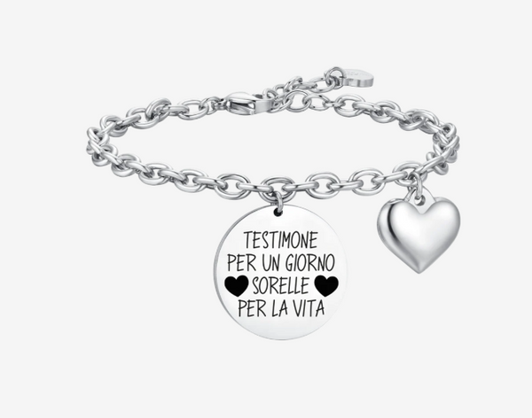 Bracciale donna in acciaio testimone Luca Barra - BK2641