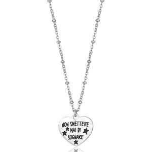 Collana donna con frase Luca Barra - CK1504