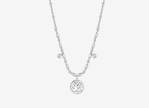 Collana in acciaio donna con albero della vita Luca Barra - CK2221