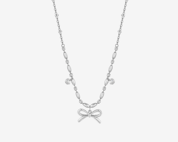 Collana donna in acciaio con fiocco Luca Barra - CK2220