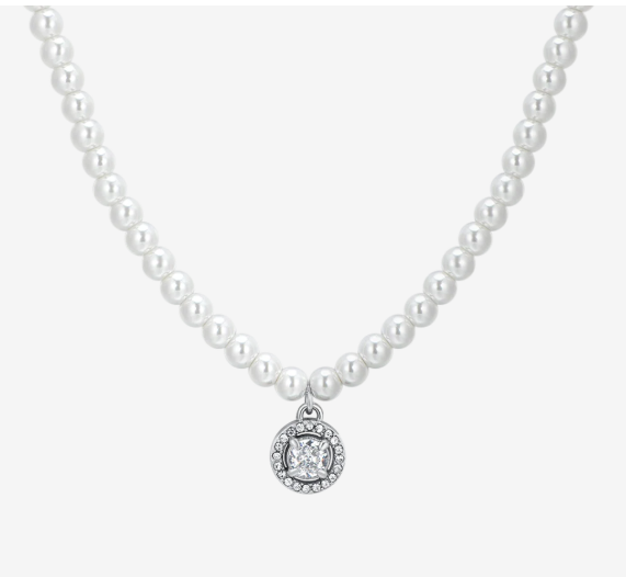 Collana donna perle e zirconi Luca Barra - CK2006