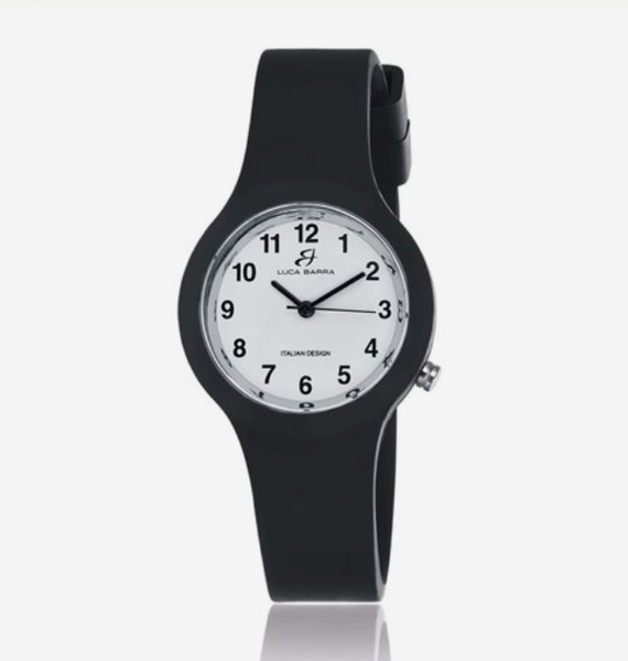 Orologio donna in silicone nero Luca Barra - BW295