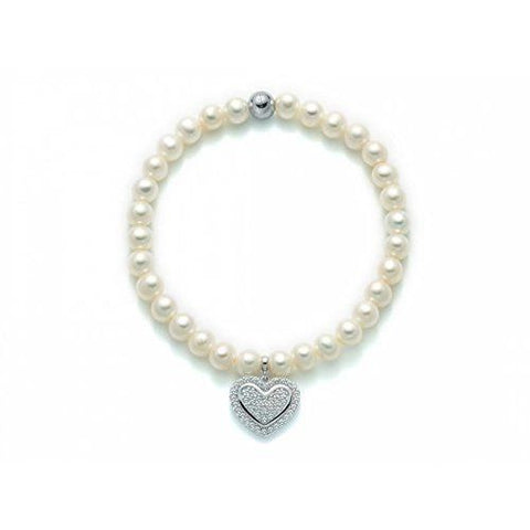 bracciale perle miluna cuore PBR2552-TPZ