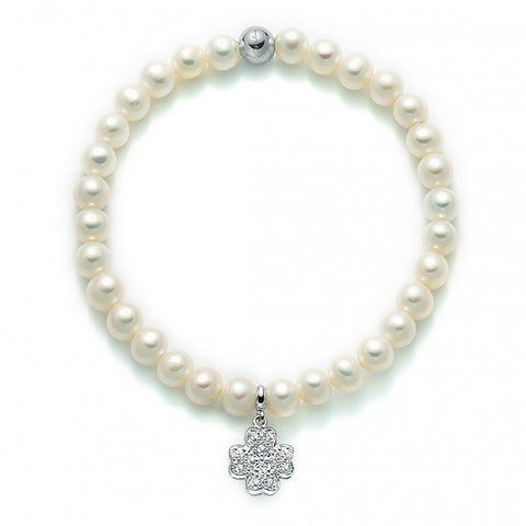 bracciale perle miluna quadrifoglio JA6015RO1