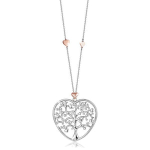 collana donna corta cuore e albero della vita luca barra CK1264 