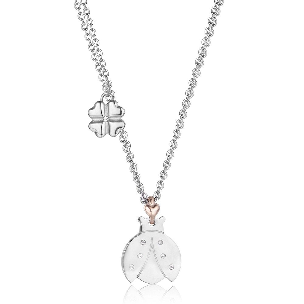 collana donna corta con coccinella luca barra ck1234