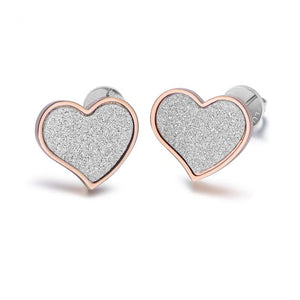 orecchini donna cuore e glitter luca barra ok914
