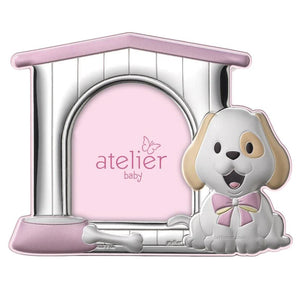 portafoto cagnolino rosa atelier AE0402/R